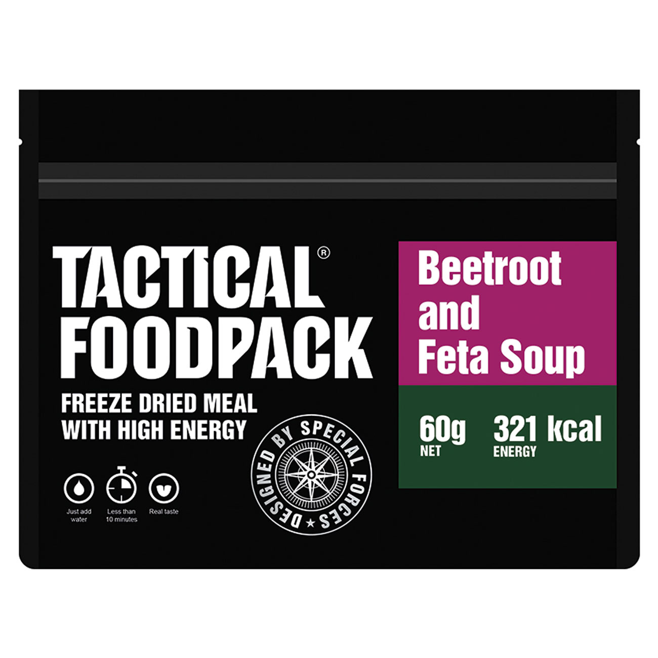 Tactical Foodpack Outdoor-Nahrungsmittel Rote-Beete-Suppe mit Feta 60 g Beutel Bild 1