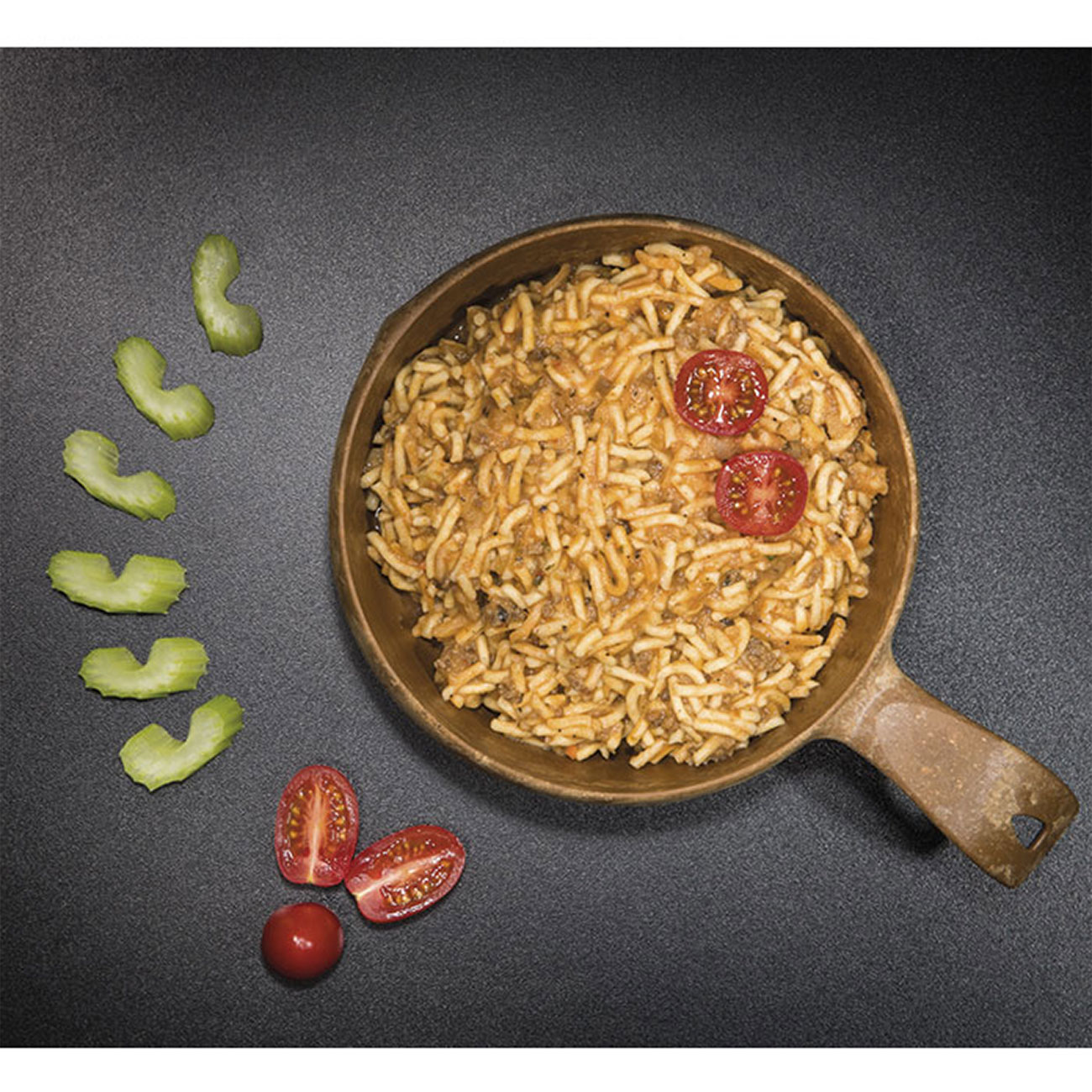 Tactical Foodpack Outdoor-Nahrungsmittel Spaghetti Bolognese 115 g Beutel Bild 1