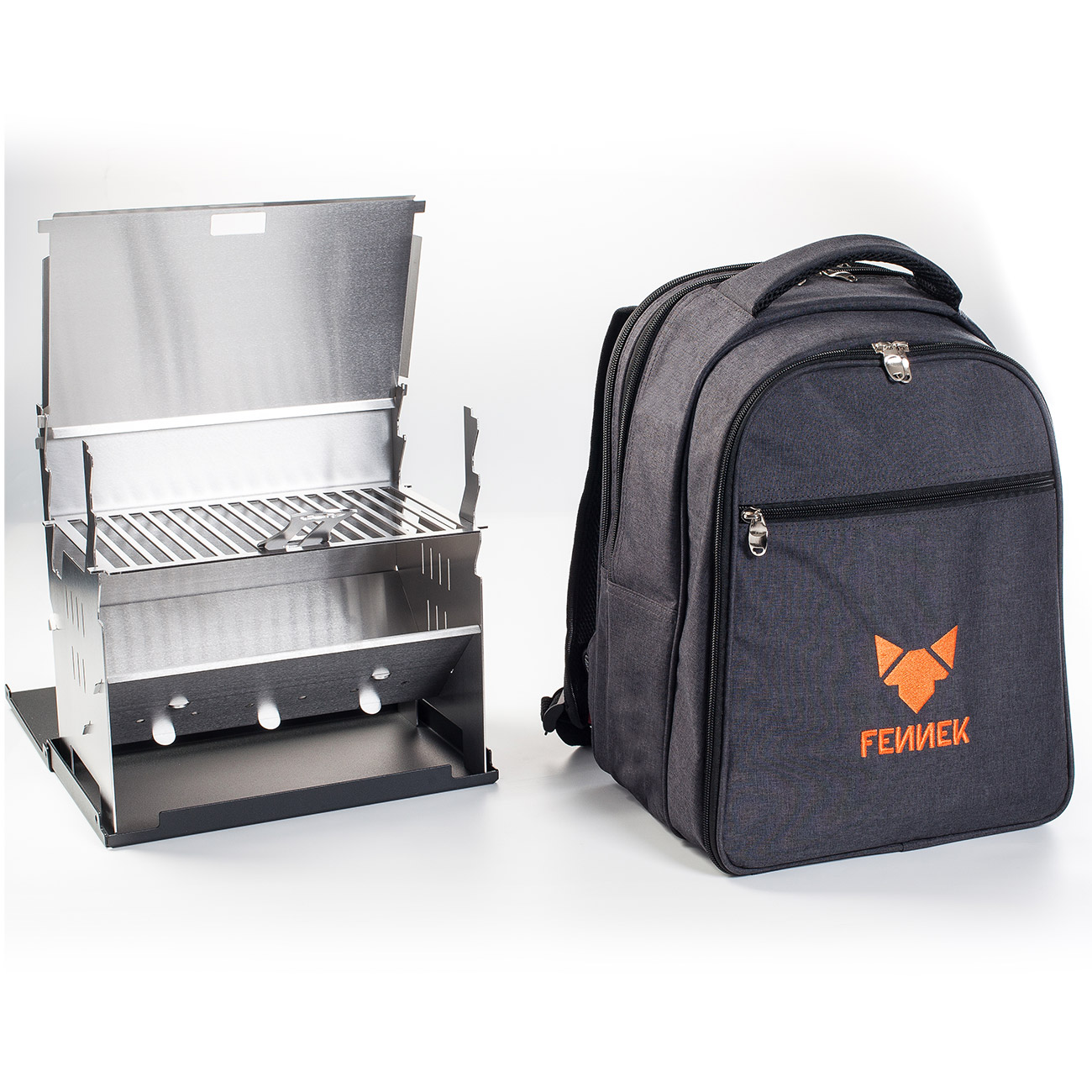 Fennek Outdoor Grill Komplettset inkl. Rucksack, Geschirr und Besteck! Bild 7