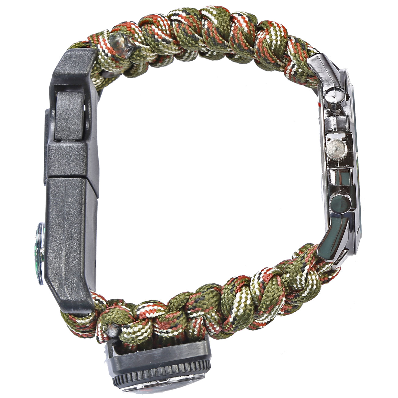 Survivaluhr Barbaric camouflage mit Kompass, Feuerstein, Rettungspfeife u. Thermometer Bild 1