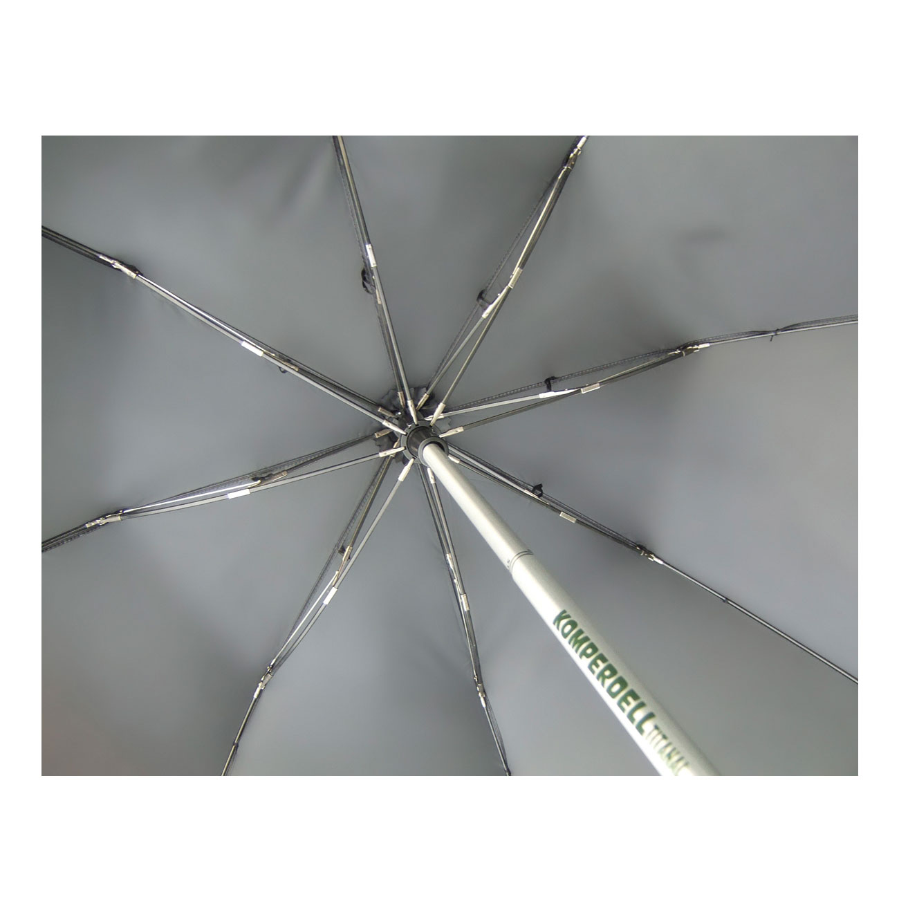 Euroschrim Komperdell Trekkingstock / Regenschirm schwarz Bild 1