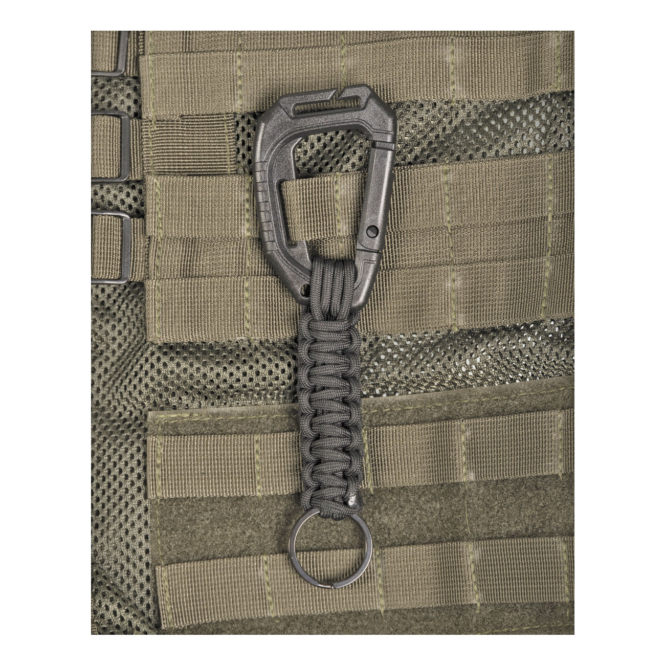 Mil-Tec Schlsselanhnger mit Molle-Karabiner schwarz Bild 1