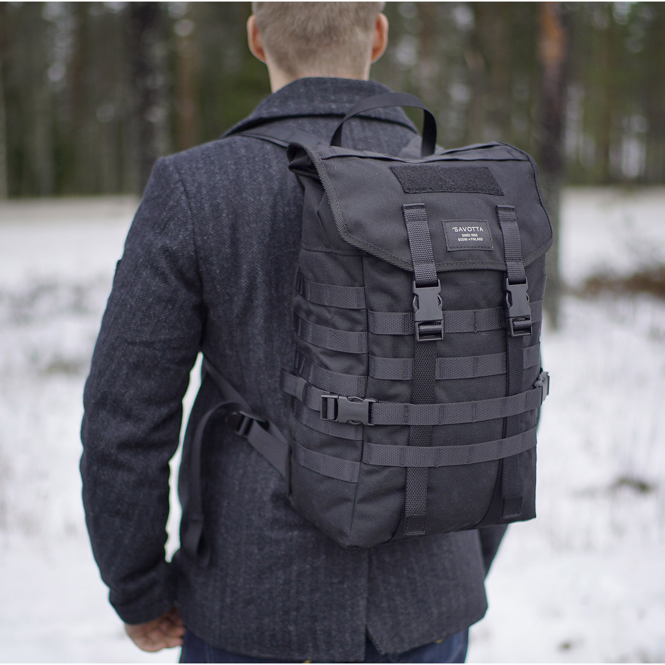 Savotta Rucksack Jager S Mini 18 22 Liter schwarz kaufen