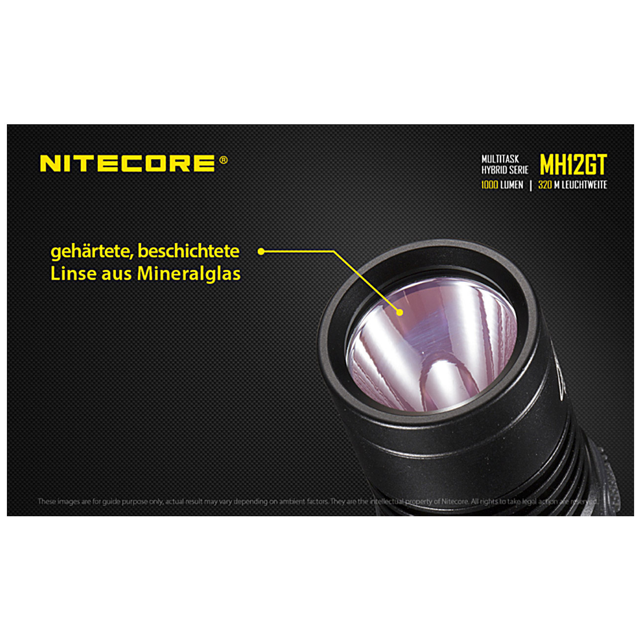 Nitecore LED Taschenlampe MH12GT 1000 Lumen Bild 1