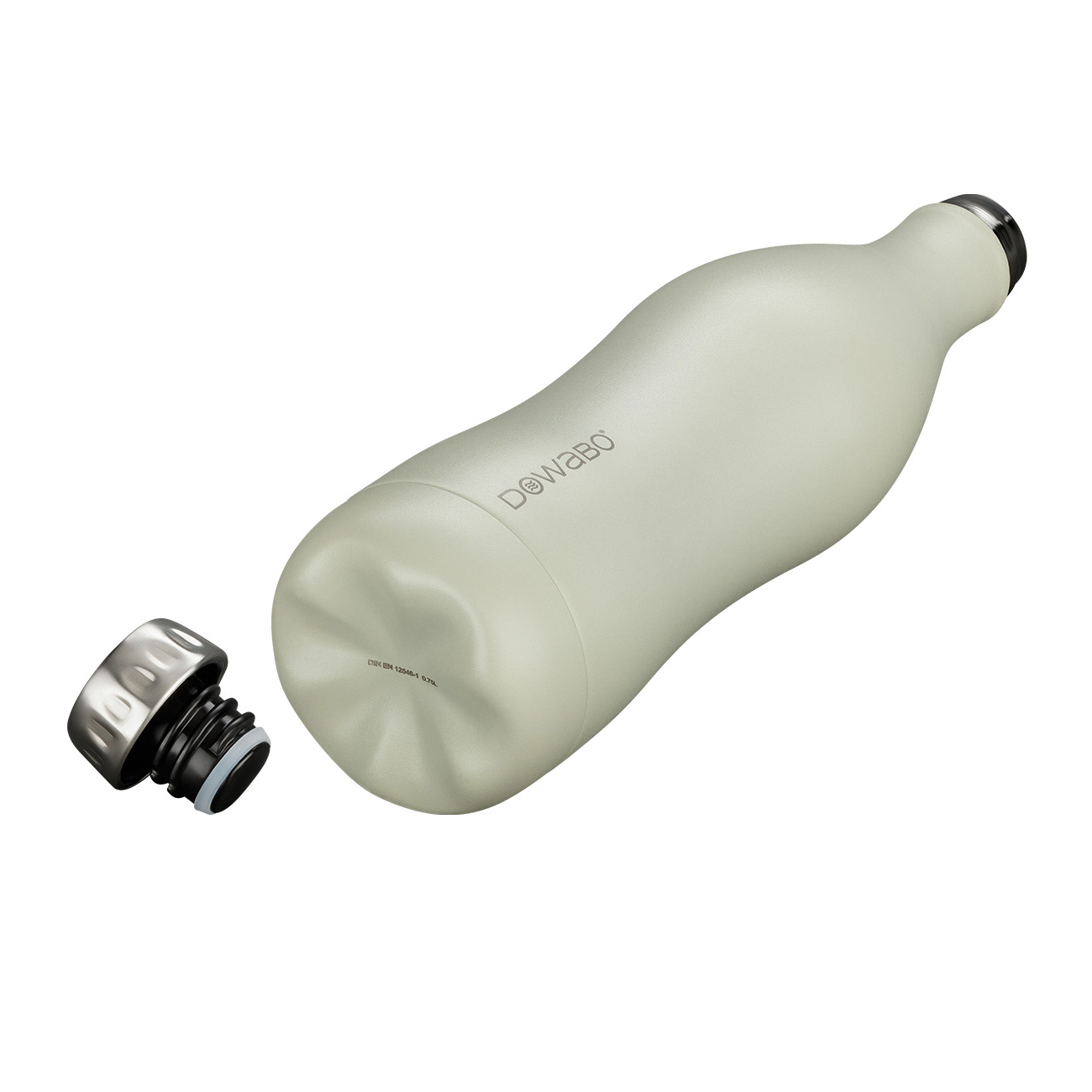 Dowabo Isolierflasche kohlensäuredicht 0,5 Liter beige matt Bild 1