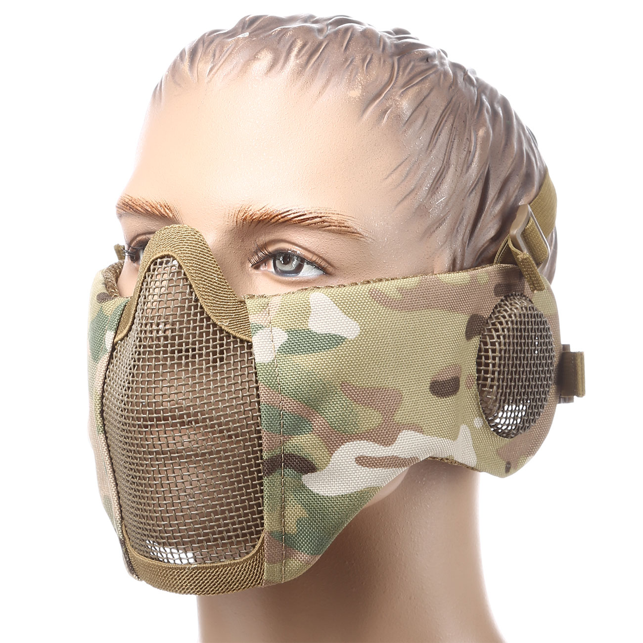 ASG Strike Systems Mesh Mask Gittermaske Full Lower Face mit Ohrabdeckung MC