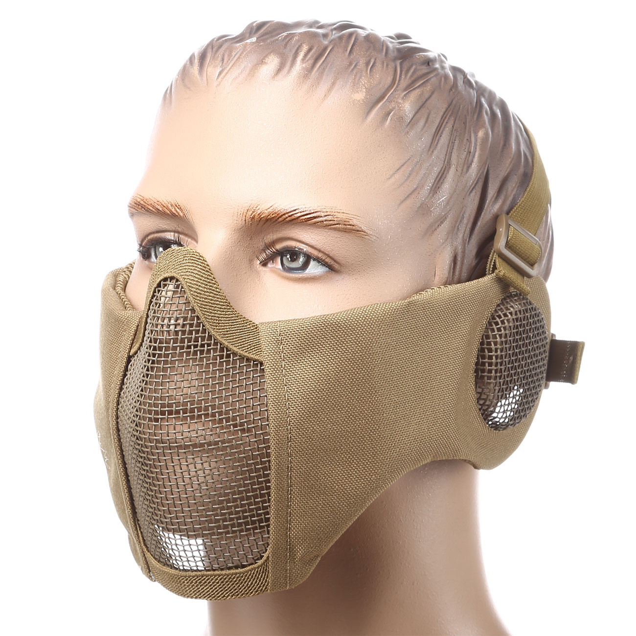 ASG Strike Systems Mesh Mask Gittermaske Full Lower Face mit Ohrabdeckung tan