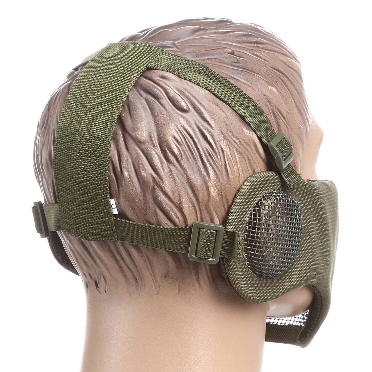 ASG Strike Systems Mesh Mask Gittermaske Full Lower Face mit Ohrabdeckung oliv Bild 2