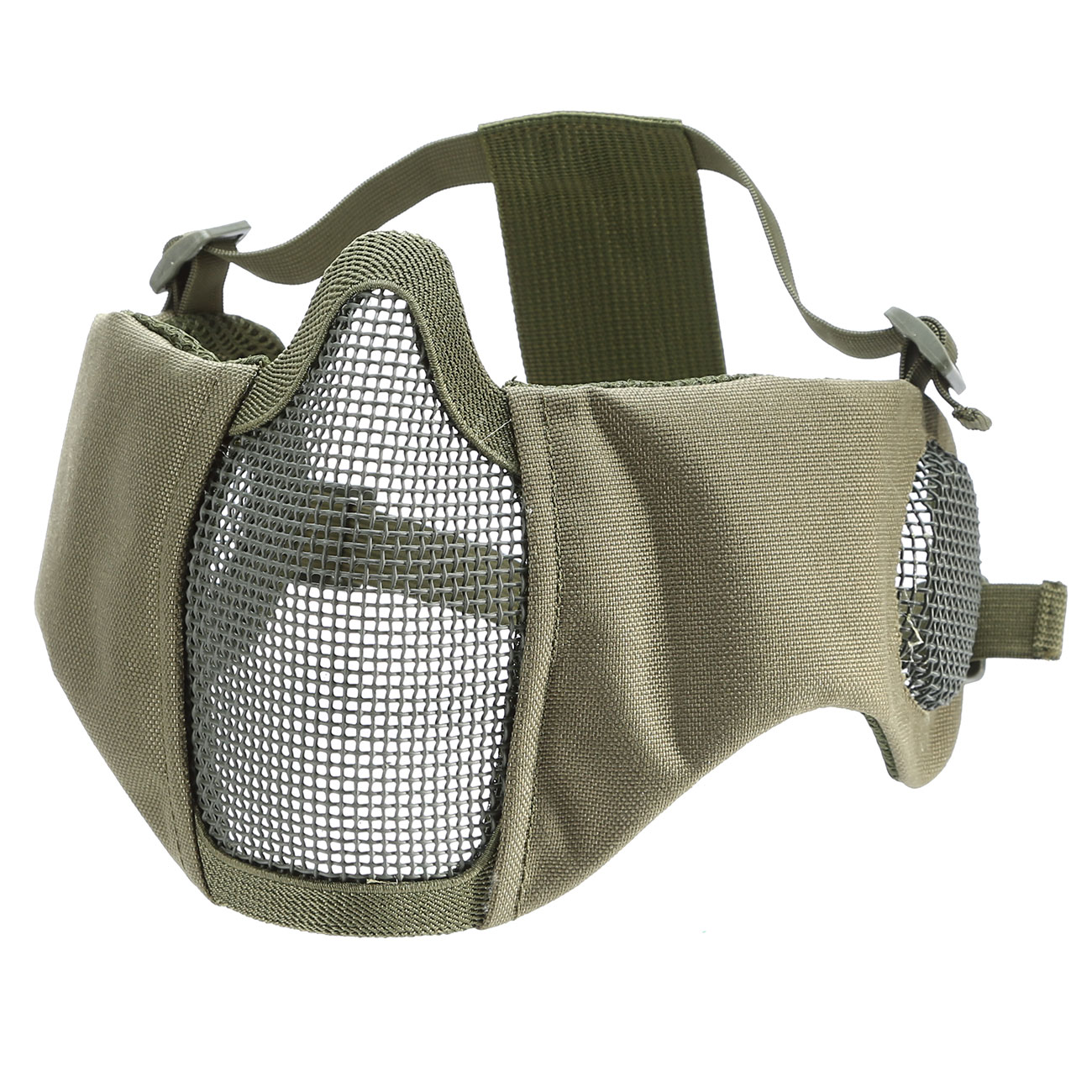 ASG Strike Systems Mesh Mask Gittermaske Full Lower Face mit Ohrabdeckung oliv Bild 1