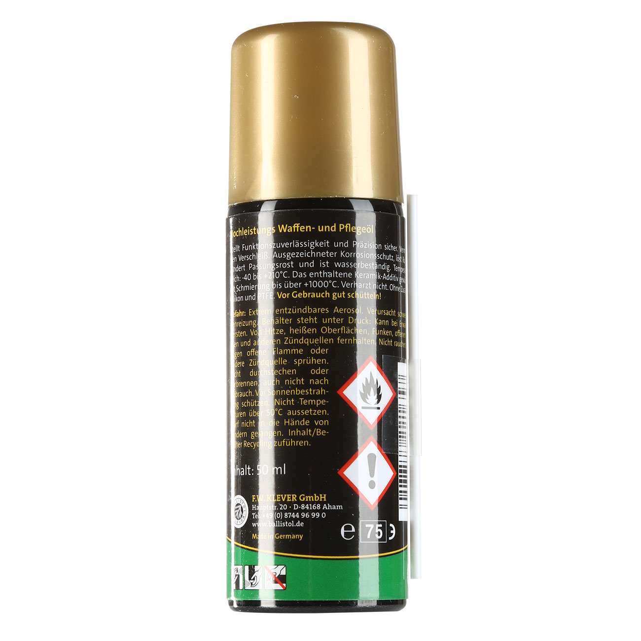 Ballistol GunCer Keramik Waffenl Spray 50 ml Bild 1