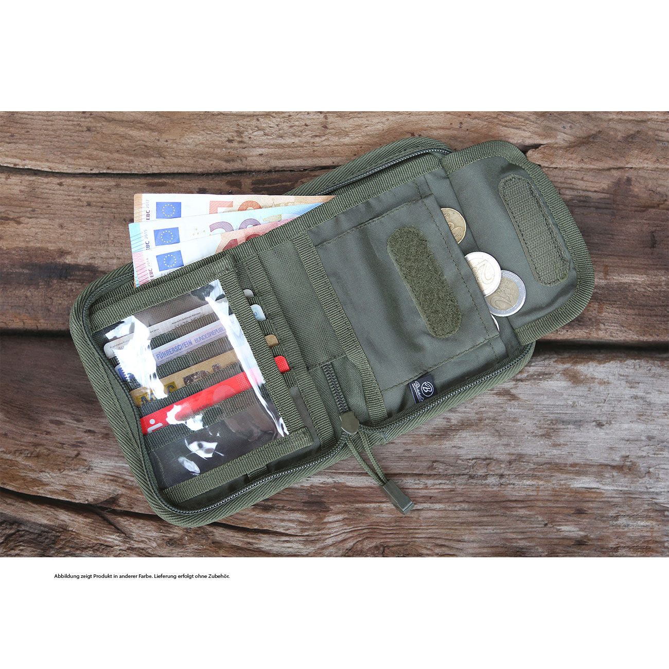 Brandit Wallet Portemonnaie Militär Etuis Army Geldbörse Camouflage Tarn Schwarz