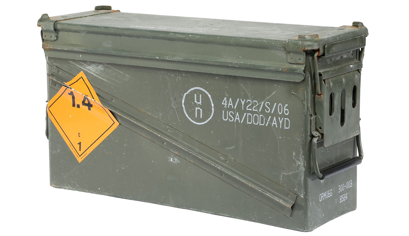 US Munitionskiste Original Größe 5 46 x 15,5 x 25 cm oliv - gebraucht Bild 1