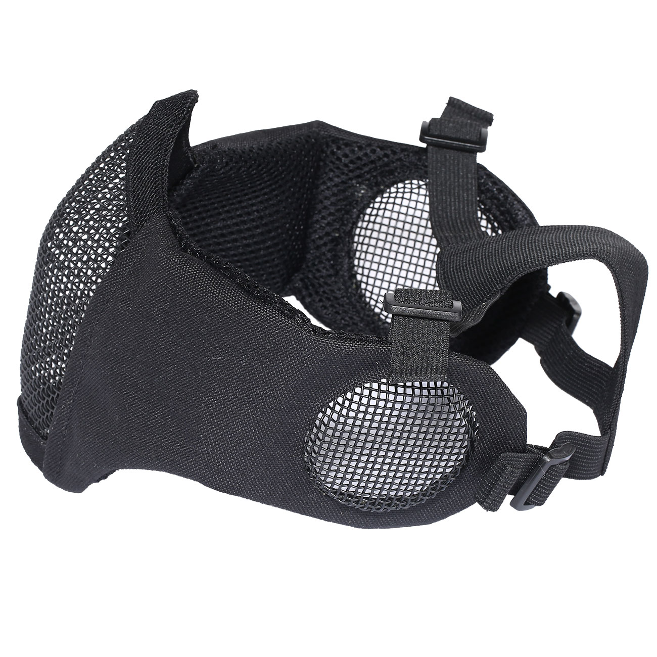 ASG Strike Systems Mesh Mask Gittermaske Full Lower Face mit Ohrabdeckung schwarz Bild 4