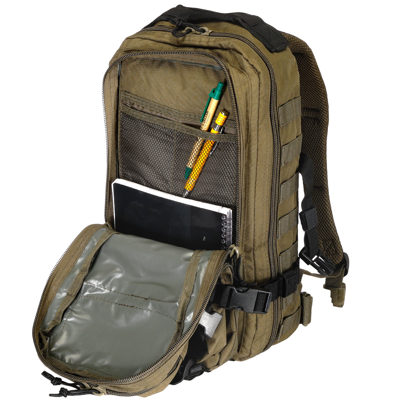 Mil-Tec Rucksack Assault Ranger Pack 20 Liter green/schwarz Bild 6