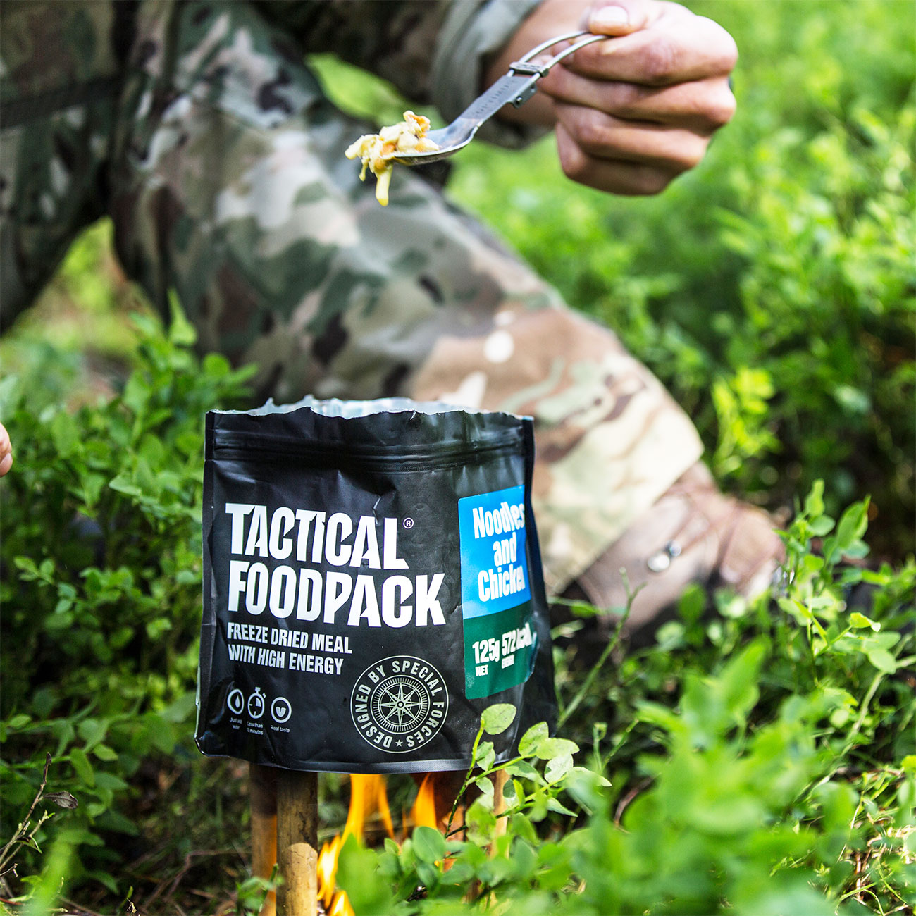 Tactical Foodpack Outdoor Mahlzeit Hhnchen mit Nudeln Bild 6