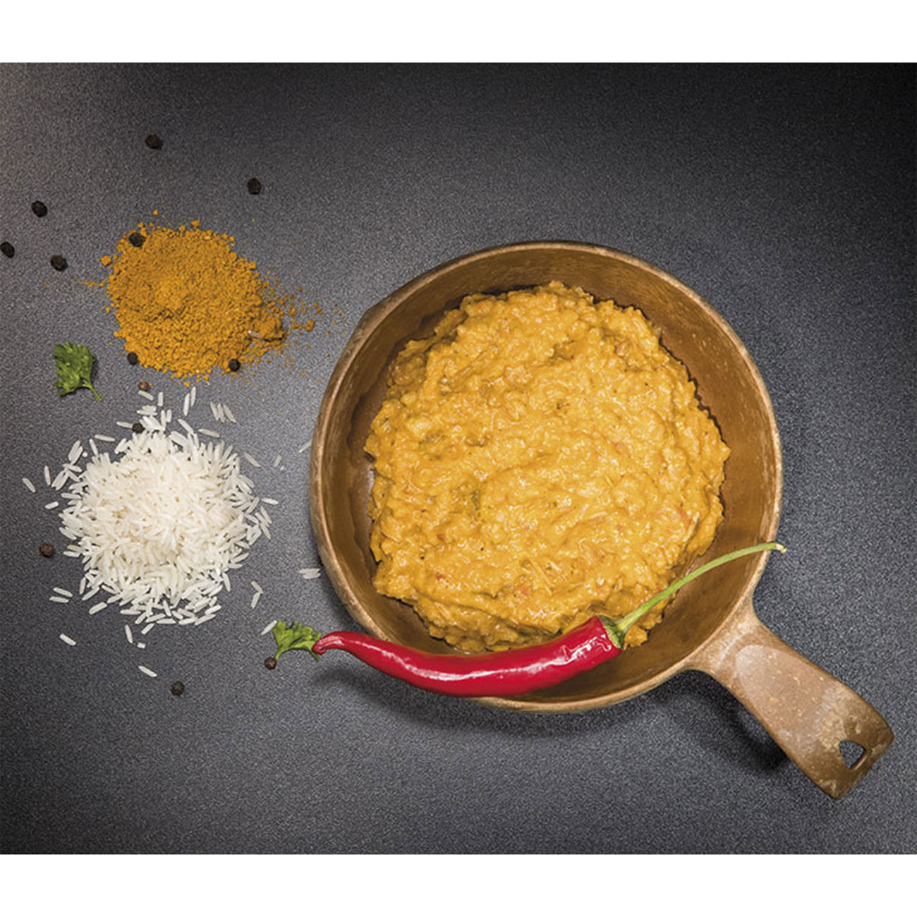 Tactical Foodpack Outdoor Mahlzeit Curry-Hühnchen und Reis Bild 1