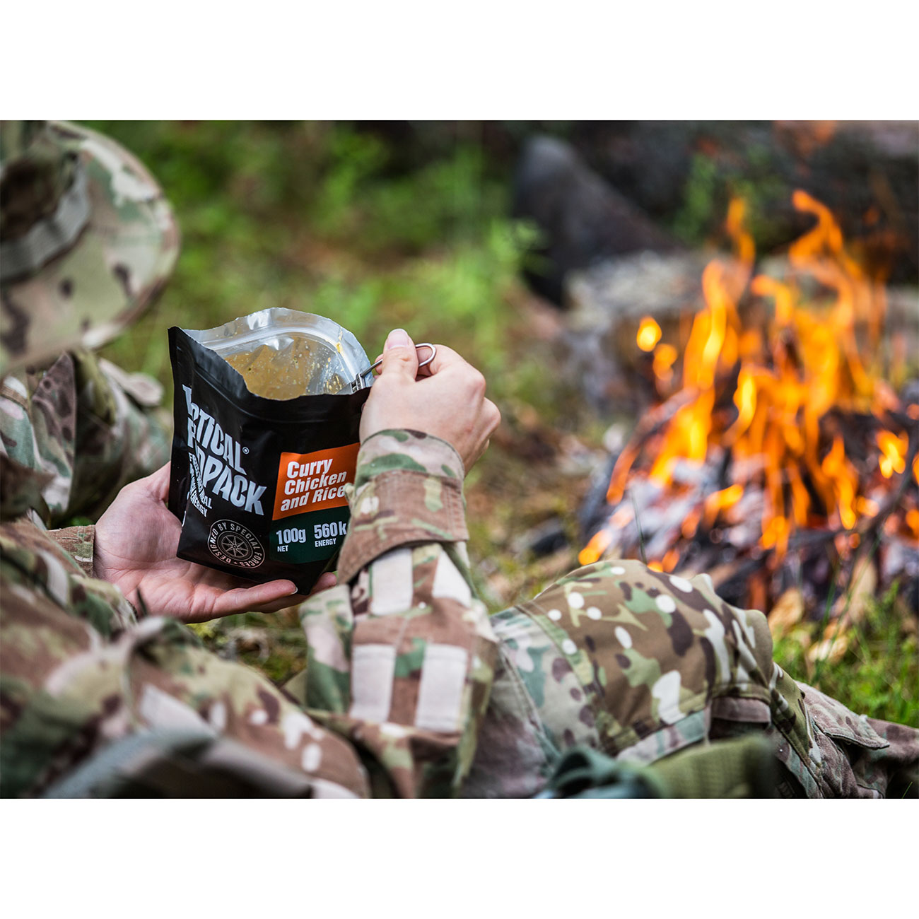 Tactical Foodpack Outdoor Mahlzeit Curry-Hhnchen und Reis Bild 1