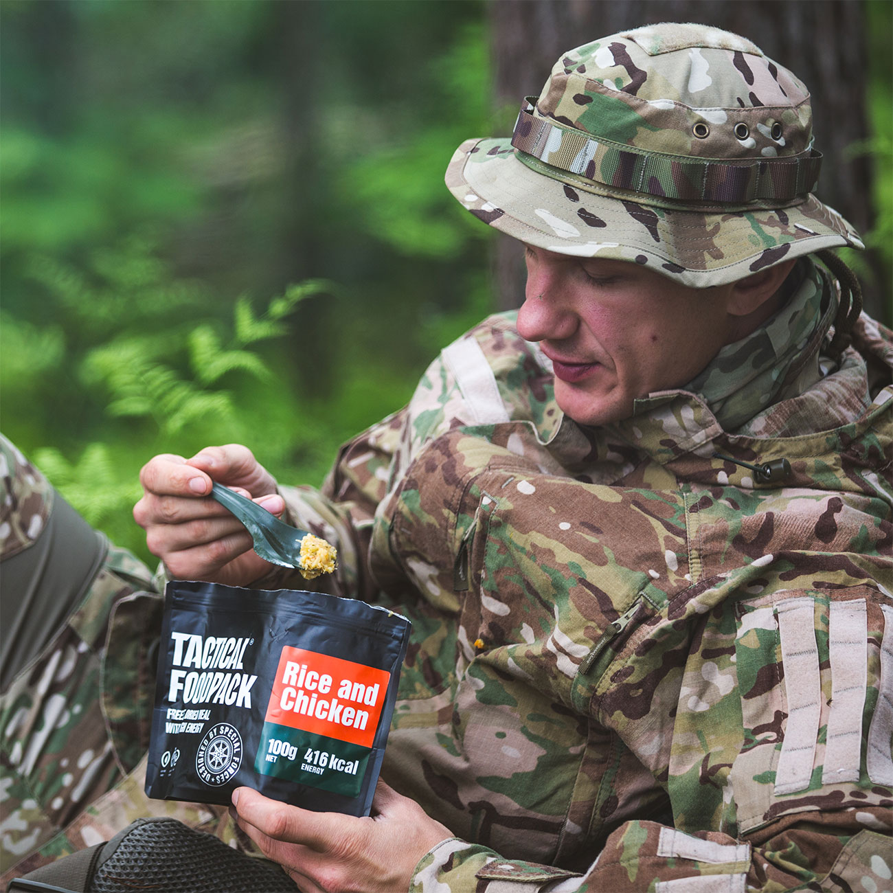 Tactical Foodpack Outdoor Mahlzeit Hhnchen und Reis Bild 8