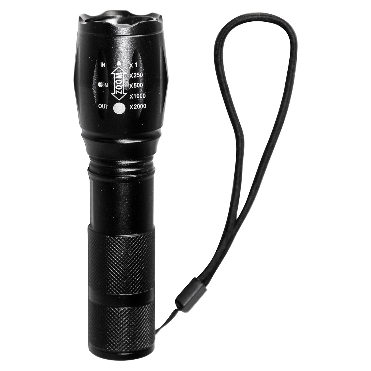 LED-Taschenlampe Military Strobe Self  Defense schwarz