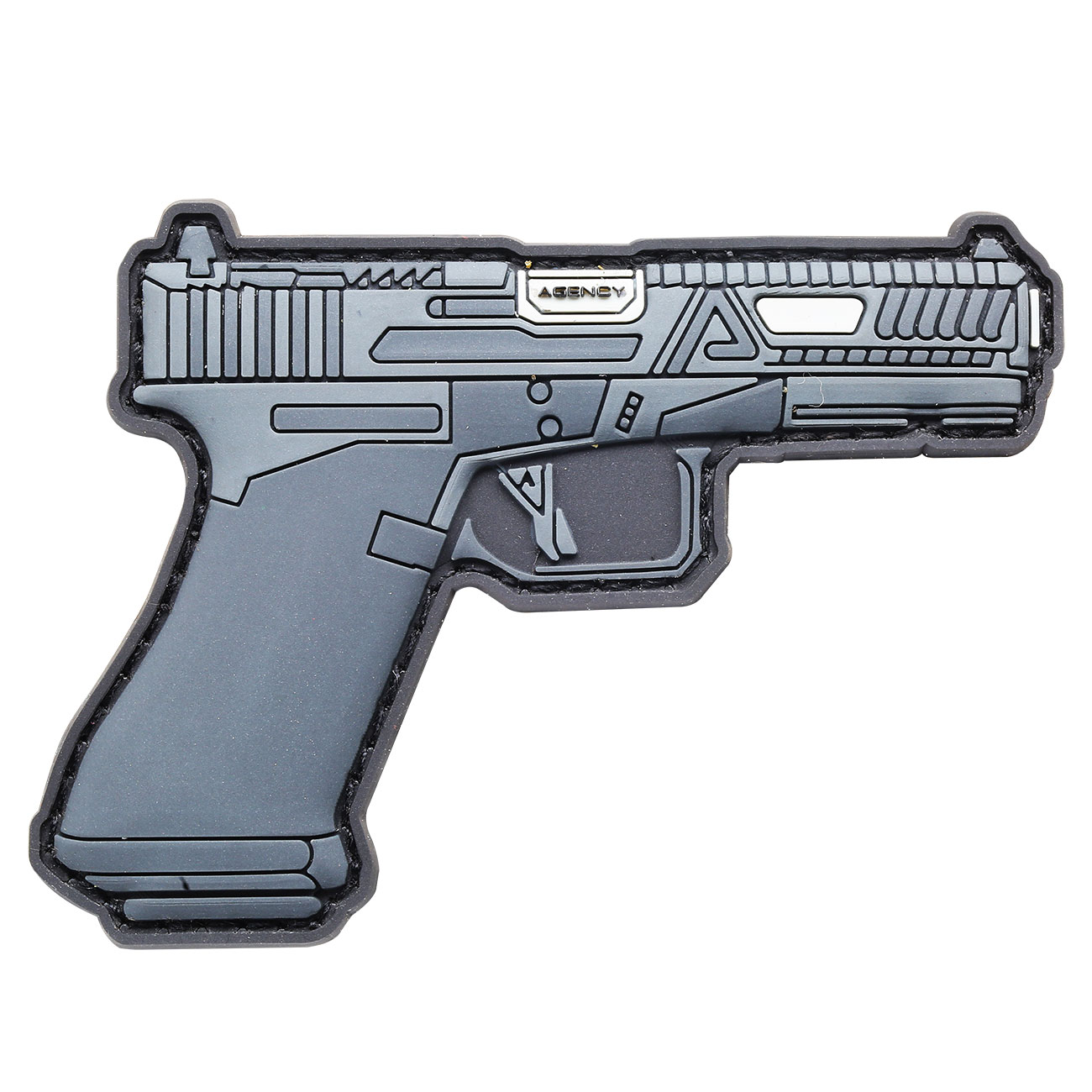 RWA 3D Rubber Patch Agency Arms M&P Field Pistole grau