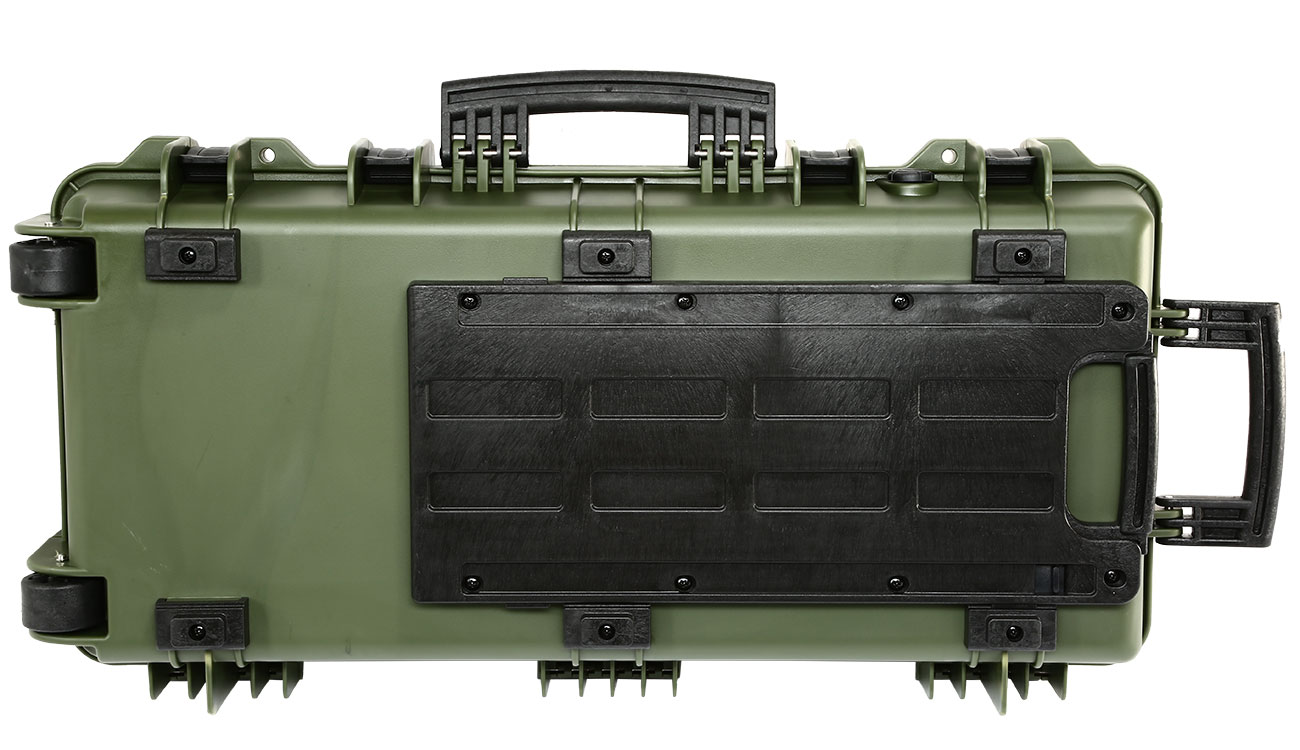 Nuprol Medium Hard Case Waffenkoffer / Trolley 80 x 40 x 17,5 cm Waben-Schaumstoff oliv Bild 1