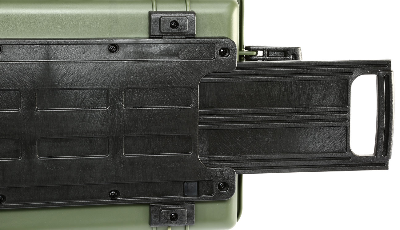 Nuprol Medium Hard Case Waffenkoffer / Trolley 80 x 40 x 17,5 cm Waben-Schaumstoff oliv Bild 9