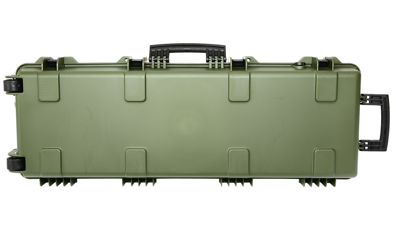 Nuprol Large Hard Case Waffenkoffer / Trolley 109 x 39,5 x 16 cm Waben-Schaumstoff oliv Bild 1