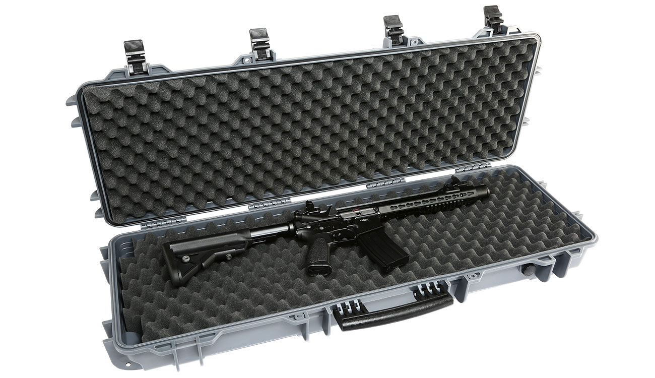 Nuprol Large Hard Case Waffenkoffer / Trolley 109 x 39,5 x 16 cm Waben-Schaumstoff grau Bild 4