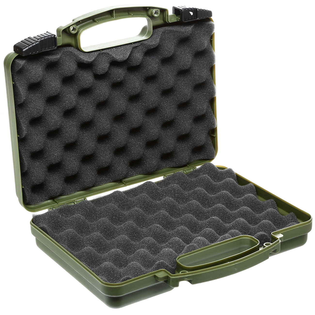 Nuprol Small Hard Case Pistolenkoffer 31 x 21 x 6,5 cm Waben-Schaumstoff oliv Bild 5