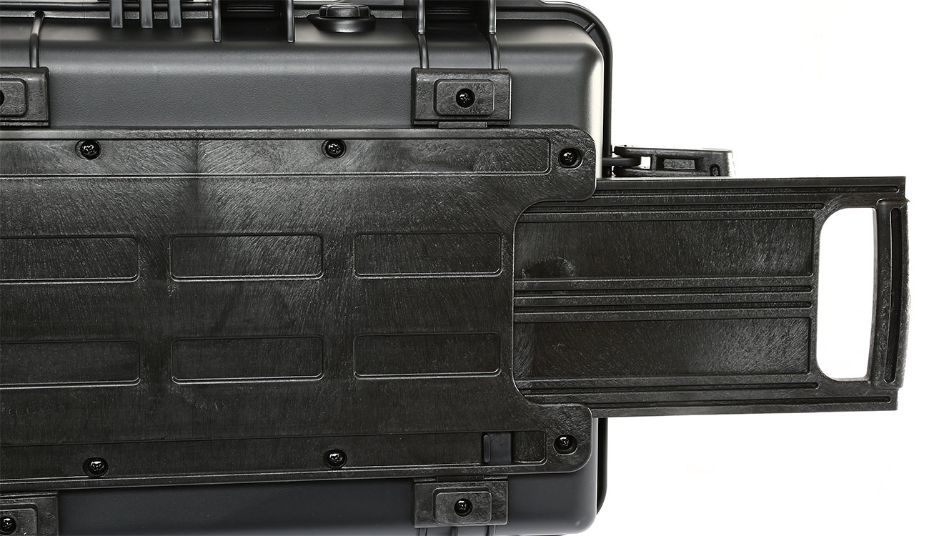 Nuprol Medium Hard Case Waffenkoffer / Trolley 80 x 40 x 17,5 cm Waben-Schaumstoff schwarz Bild 10
