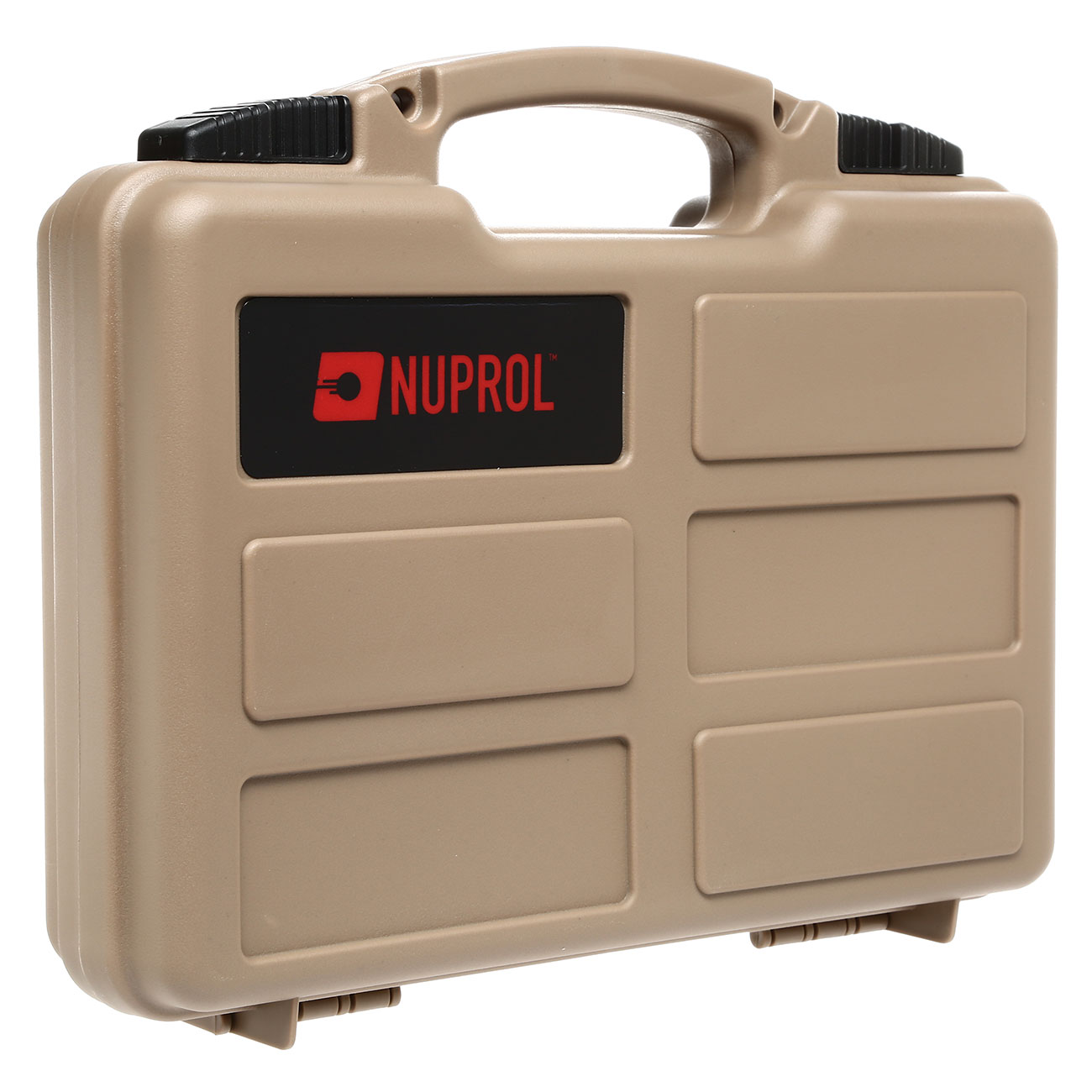 Nuprol Small Hard Case Pistolenkoffer 31 x 21 x 6,5 cm Waben-Schaumstoff tan Bild 1