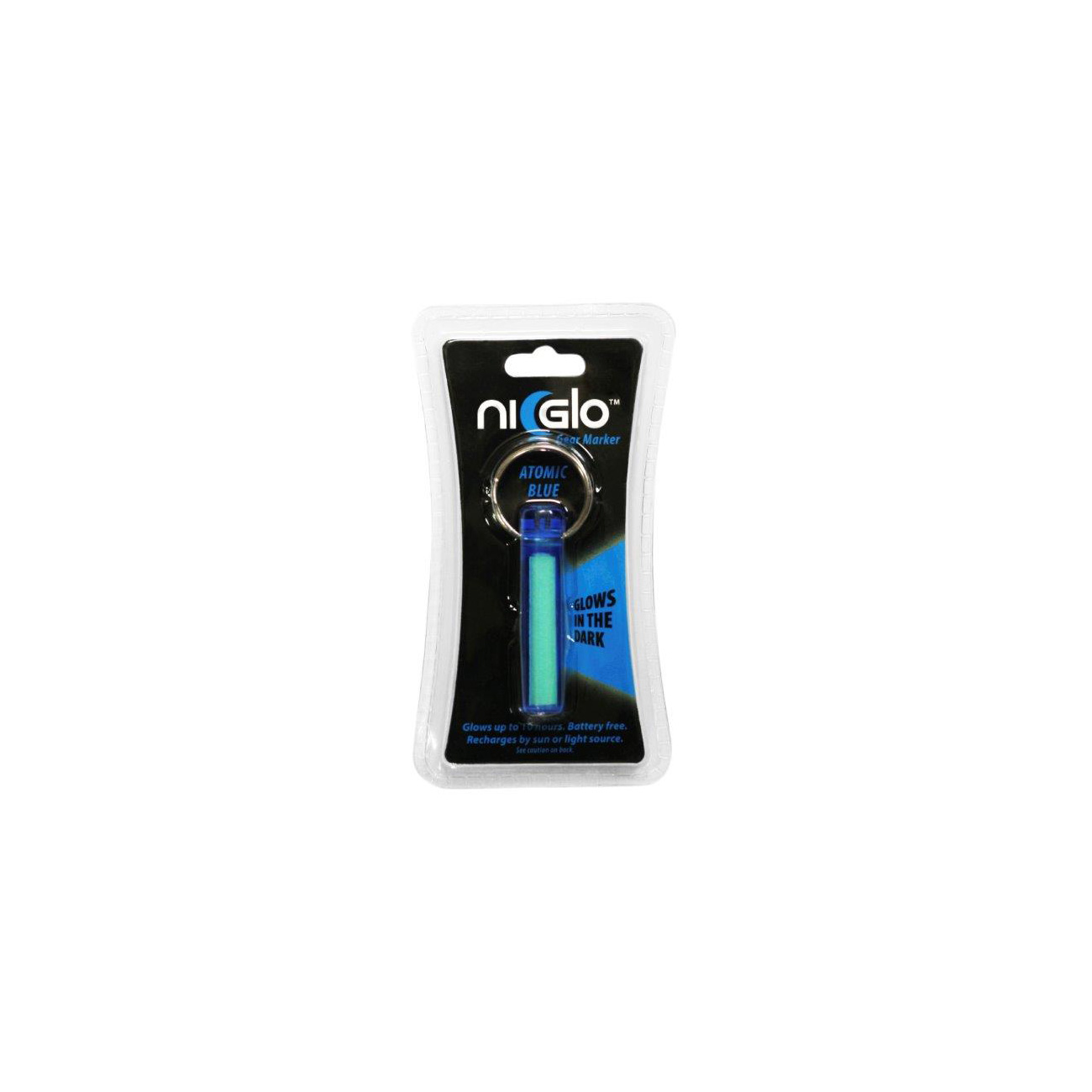 Ni-Glo Schlsselanhnger Glow Marker blau