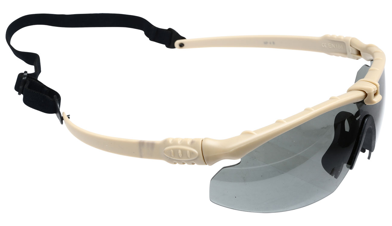 Nuprol Battle Pro Protective Airsoft Schutzbrille tan / rauch Bild 1
