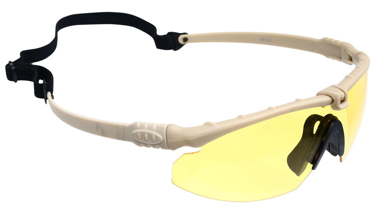 Nuprol Battle Pro Protective Airsoft Schutzbrille tan / gelb Bild 1
