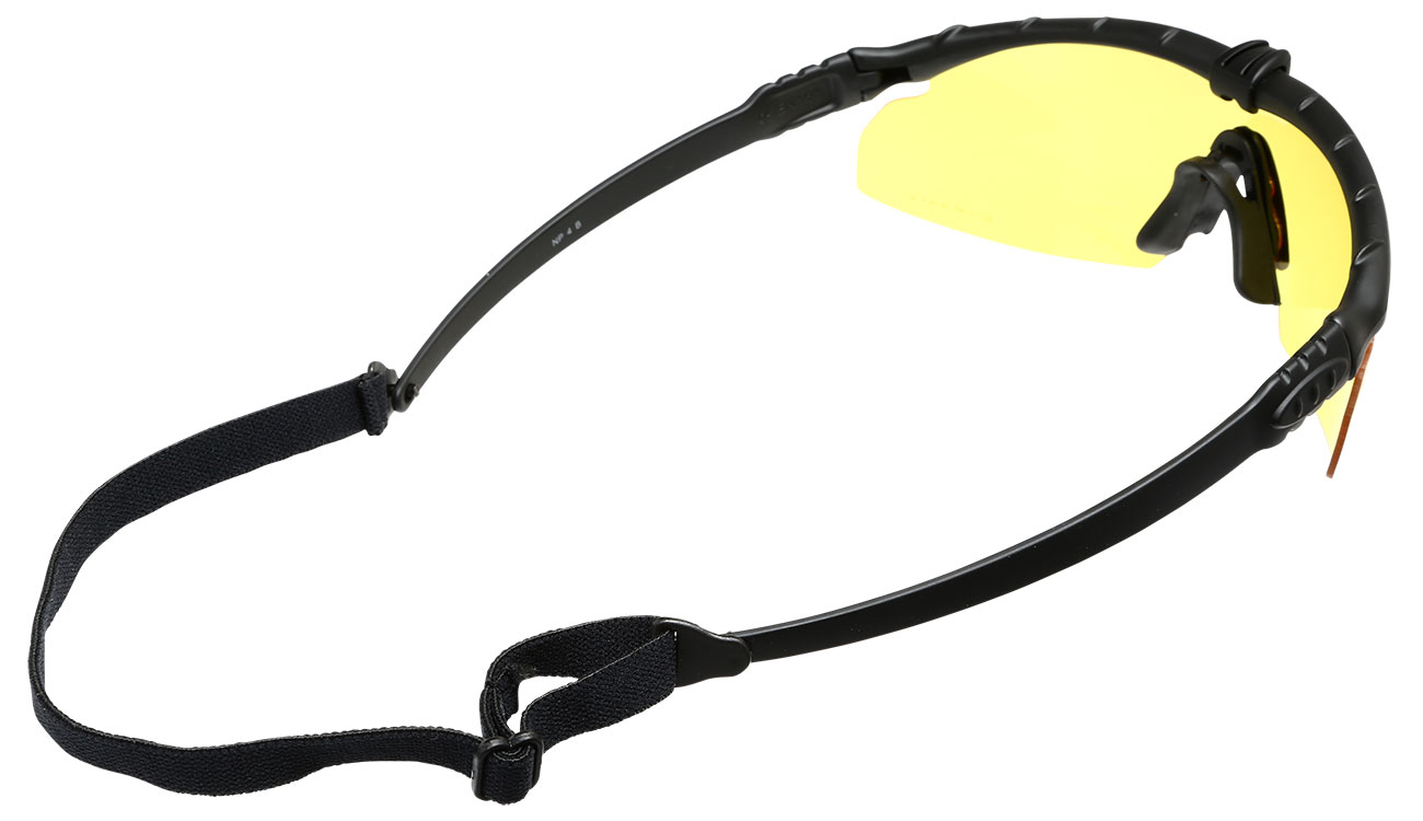 Nuprol Battle Pro Protective Airsoft Schutzbrille schwarz / gelb Bild 1