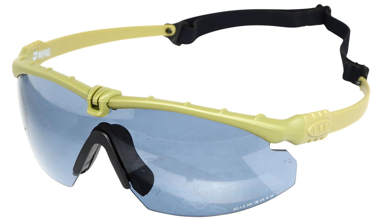 Nuprol Battle Pro Protective Airsoft Schutzbrille oliv / rauch