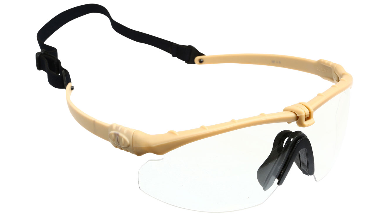 Nuprol Battle Pro Protective Airsoft Schutzbrille tan / klar Bild 1