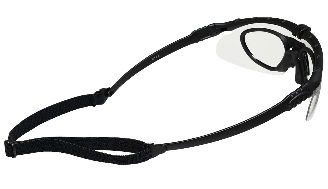 Nuprol Battle Pro mit Insert Protective Airsoft Schutzbrille schwarz / klar Bild 1