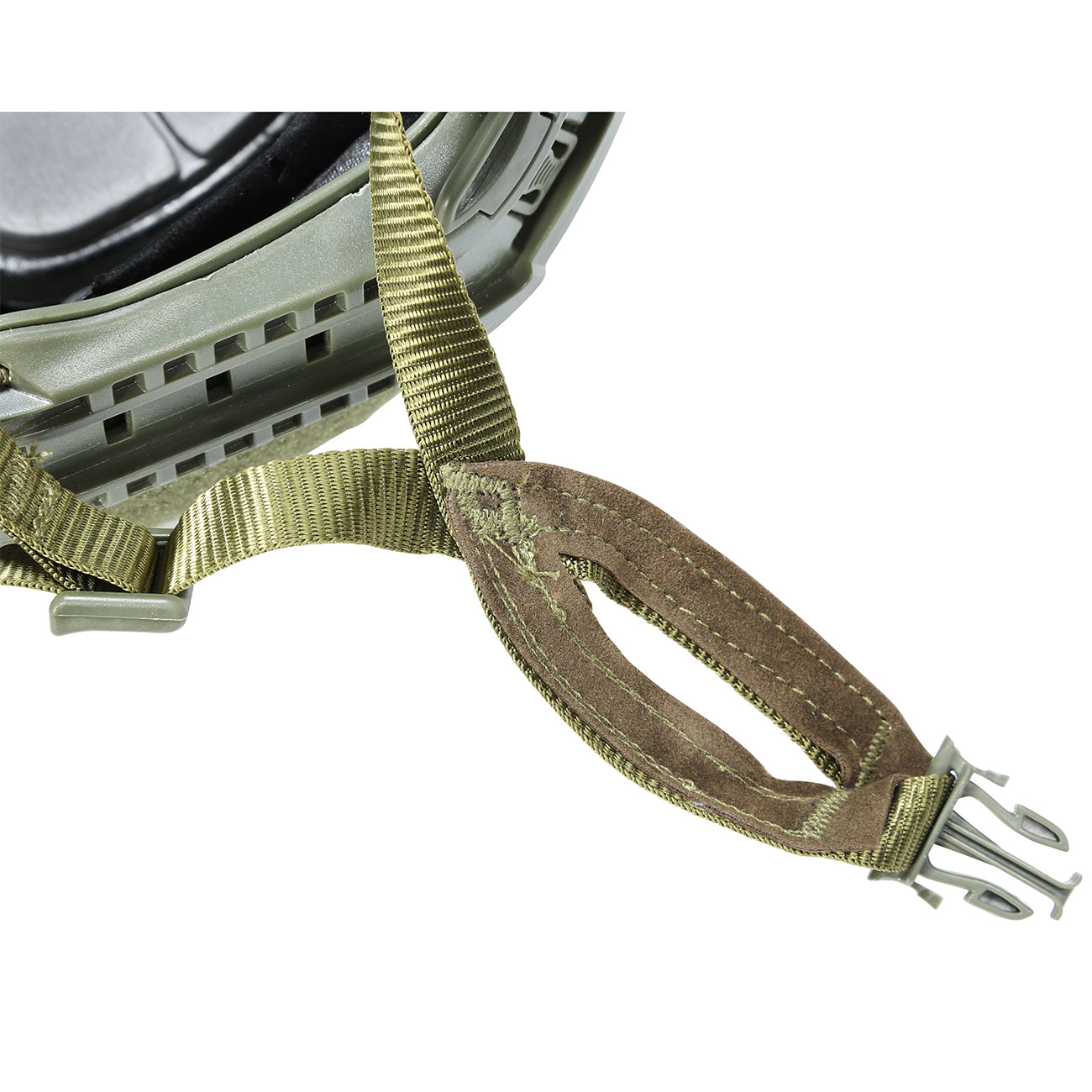 Nuprol Airsoft Helm FAST Railed mit NVG Mount oliv Bild 8