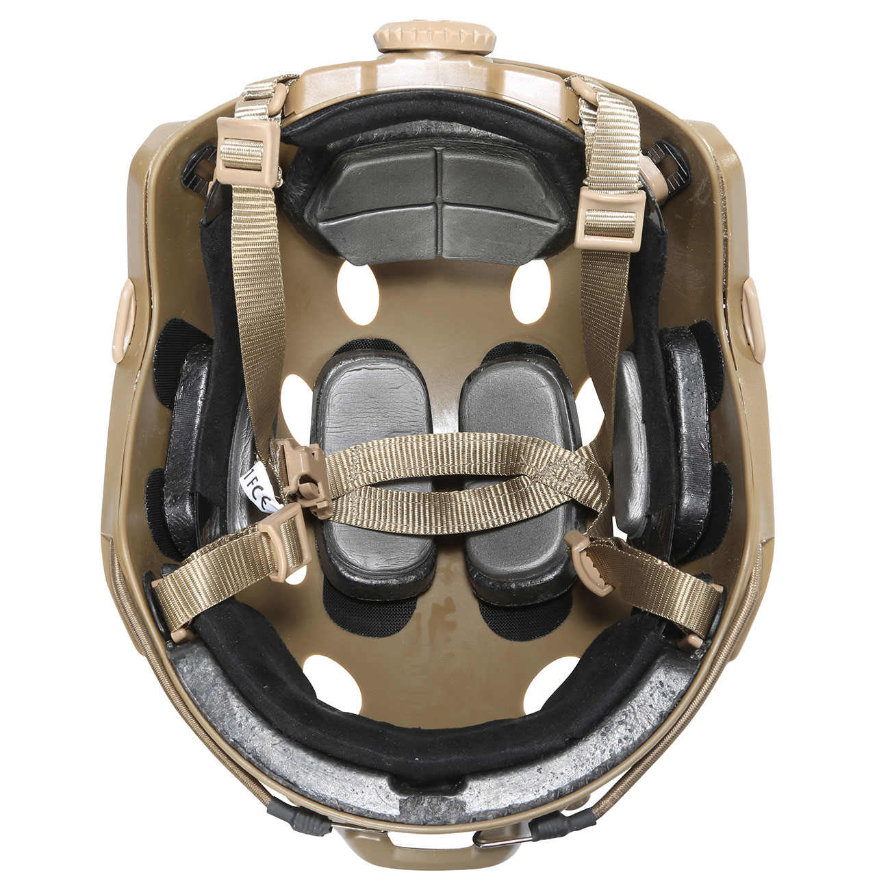 Nuprol FAST Railed Airsoft Helm mit NVG Mount tan Bild 4