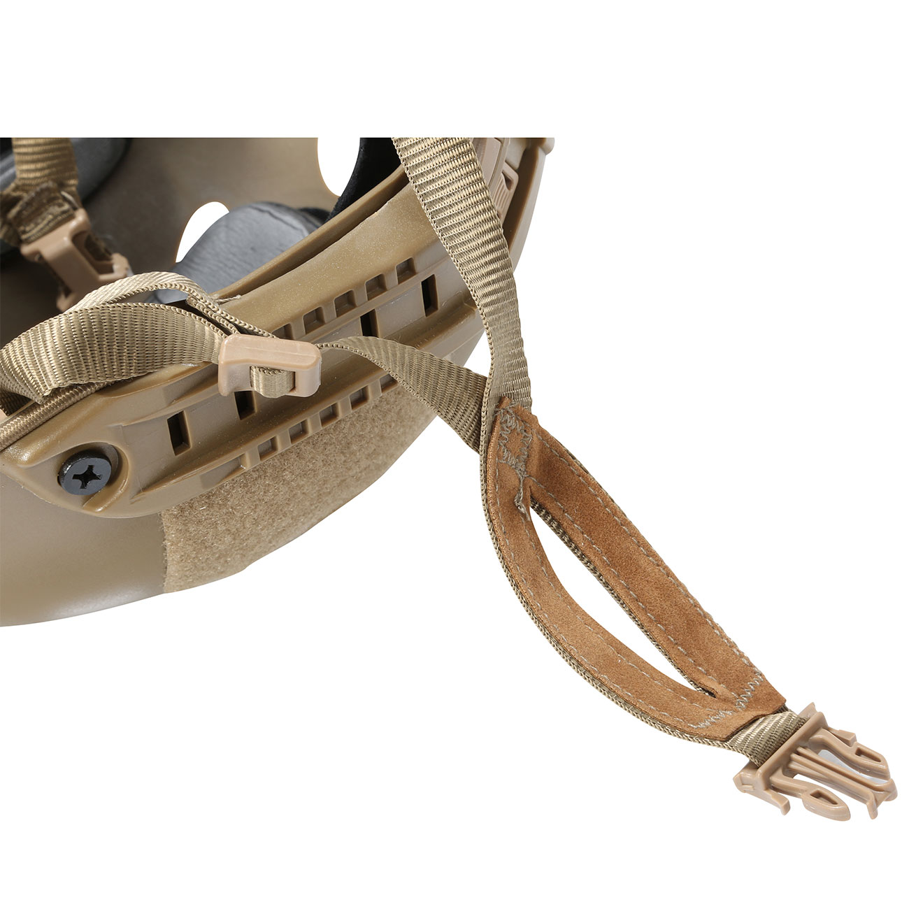 Nuprol Airsoft Helm FAST Railed mit NVG Mount tan Bild 8