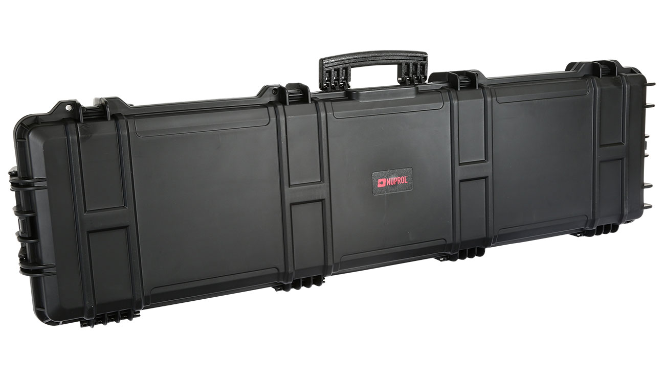 Nuprol X-Large Hard Case Waffenkoffer / Trolley 139 x 39,5 x 16 cm Waben-Schaumstoff schwarz Bild 1