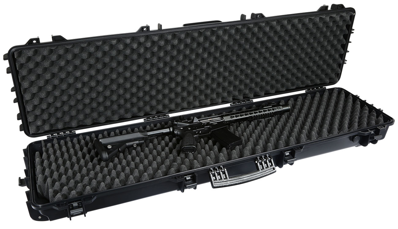 Nuprol X-Large Hard Case Waffenkoffer / Trolley 139 x 39,5 x 16 cm Waben-Schaumstoff schwarz Bild 4