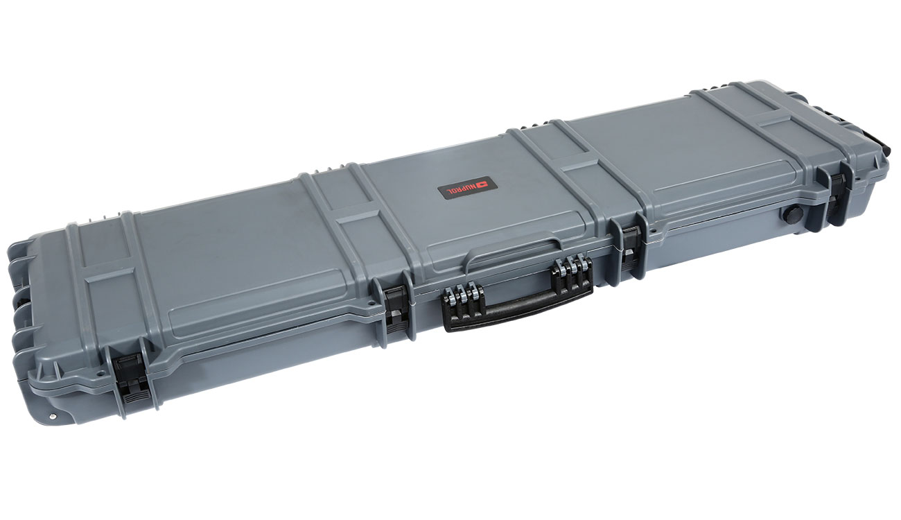 Nuprol X-Large Hard Case Waffenkoffer / Trolley 139 x 39,5 x 16 cm Waben-Schaumstoff grau
