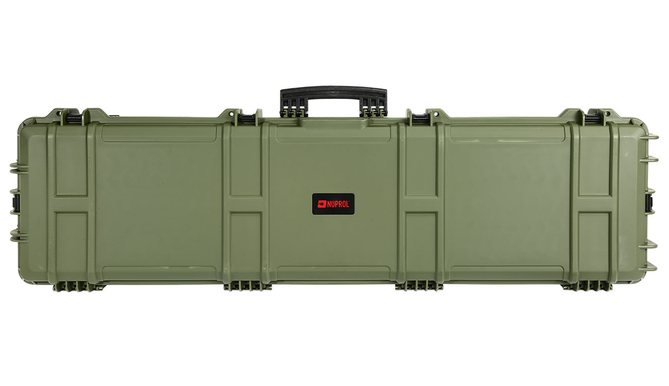 Nuprol X-Large Hard Case Waffenkoffer / Trolley 139 x 39,5 x 16 cm PnP-Schaumstoff oliv Bild 1