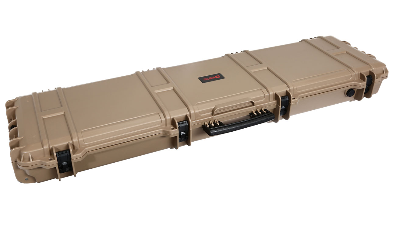 Nuprol X-Large Hard Case Waffenkoffer / Trolley 139 x 39,5 x 16 cm PnP-Schaumstoff tan