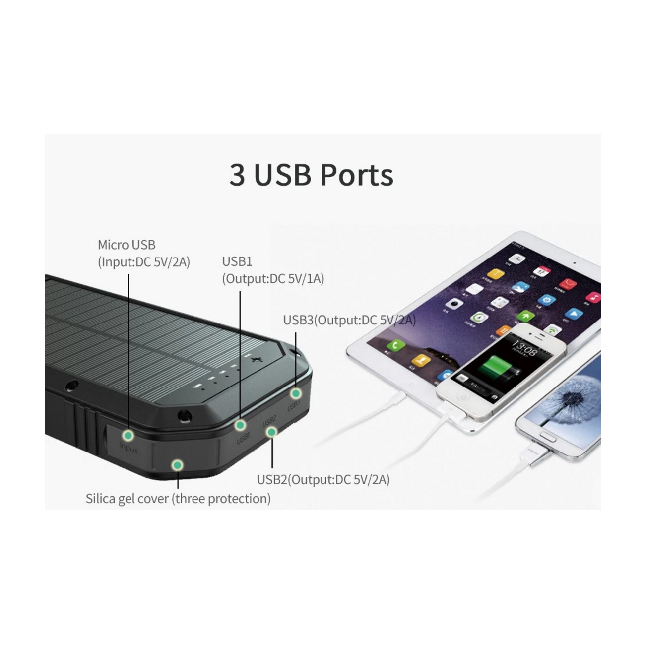 Basic Nature Powerbank 20 fr Smartphones, Tablets Bild 1