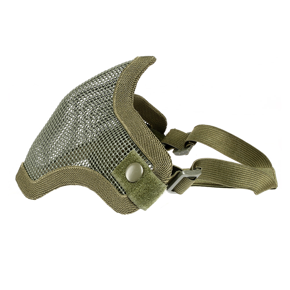 ASG Strike Systems Full Mesh Mask Airsoft Gittermaske Lower Face oliv Bild 4