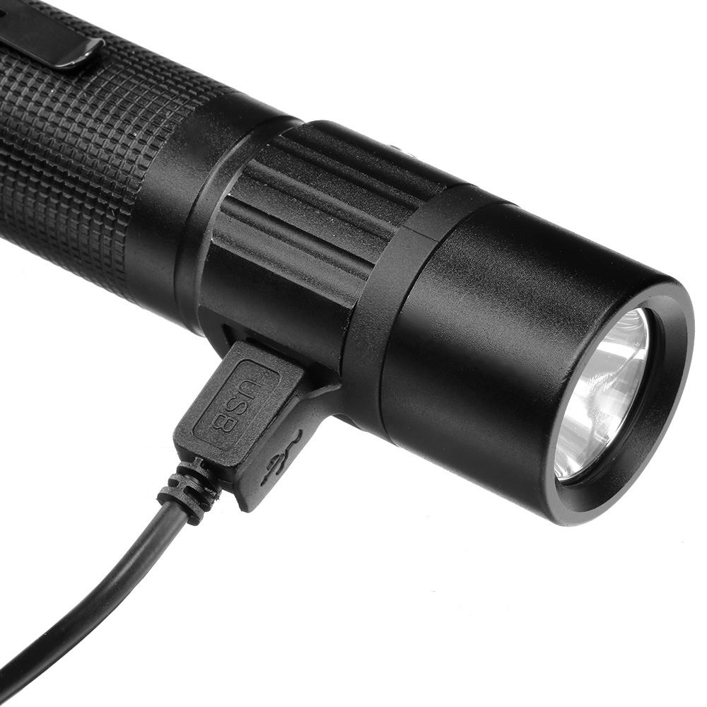 Dörr LED Taschenlampe Premium Steel PS-13528 1000 Lumen schwarz inkl. Holster Bild 8