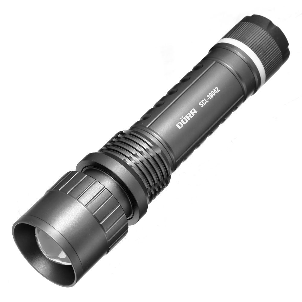 Dörr Zoom LED Taschenlampe SCL-18042 inkl. Ladestation anthrazit